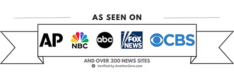 Banner with the text As Seen On above logos for AP, NBC, ABC, Fox News, and CBS, plus a note: And over 200 news sites. Verified by AnotherZero.com. Trusted Florida Roofing experts—Sunny Side Roof Rejuvenate featured here.